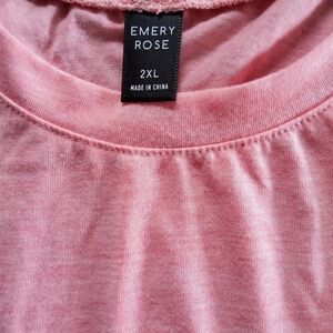 Emery Rose Women's Pink Short Sleeve Top